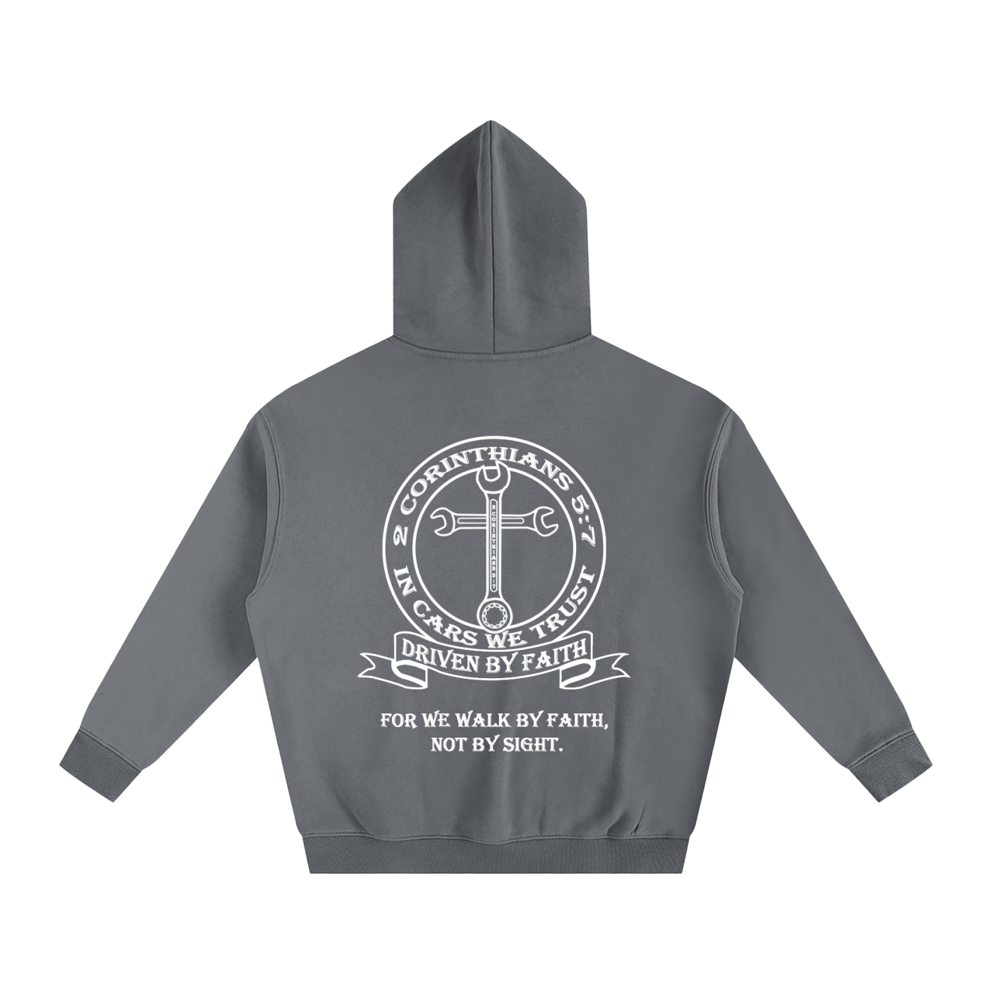 In Cars We Trust Oversize Fleeced Hoodie