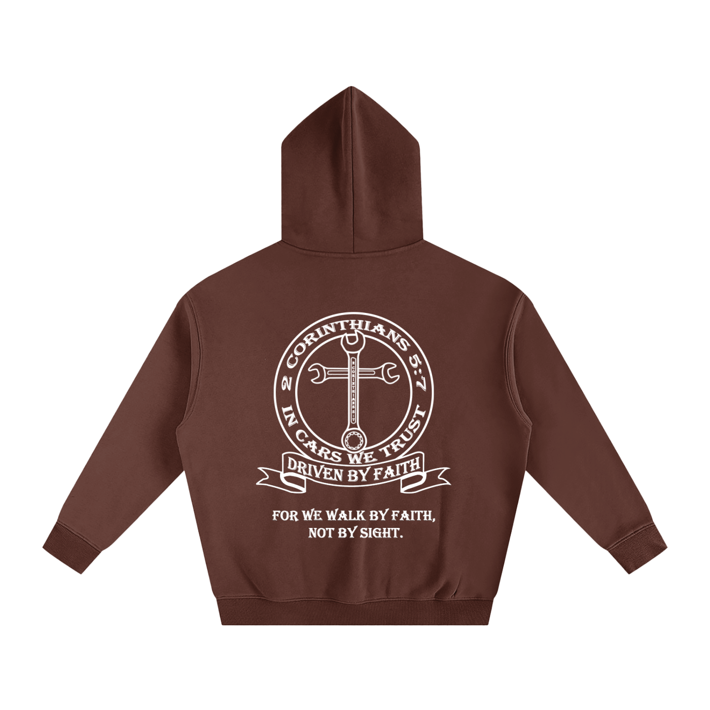 In Cars We Trust Oversize Fleeced Hoodie