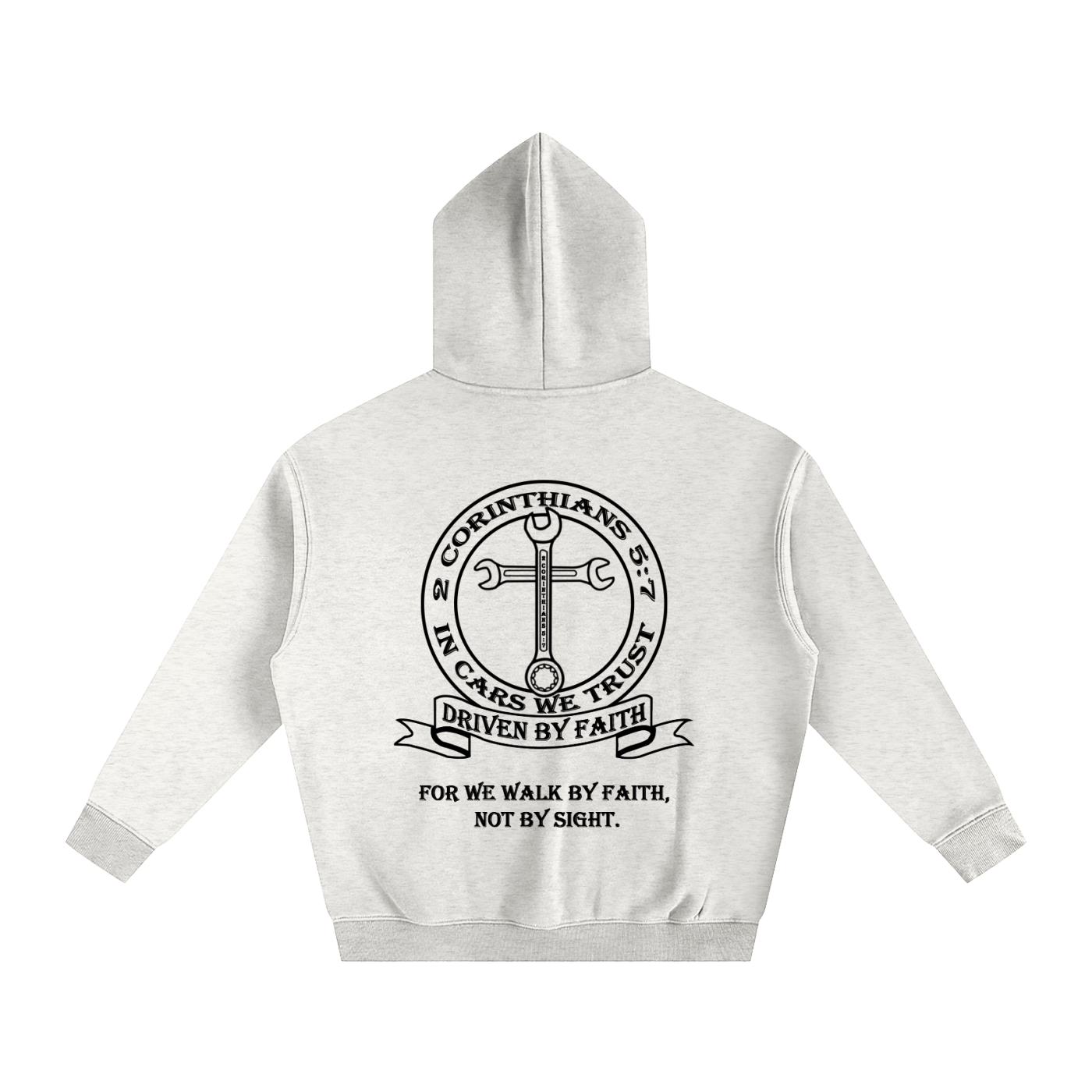In Cars We Trust Oversize Fleeced Hoodie