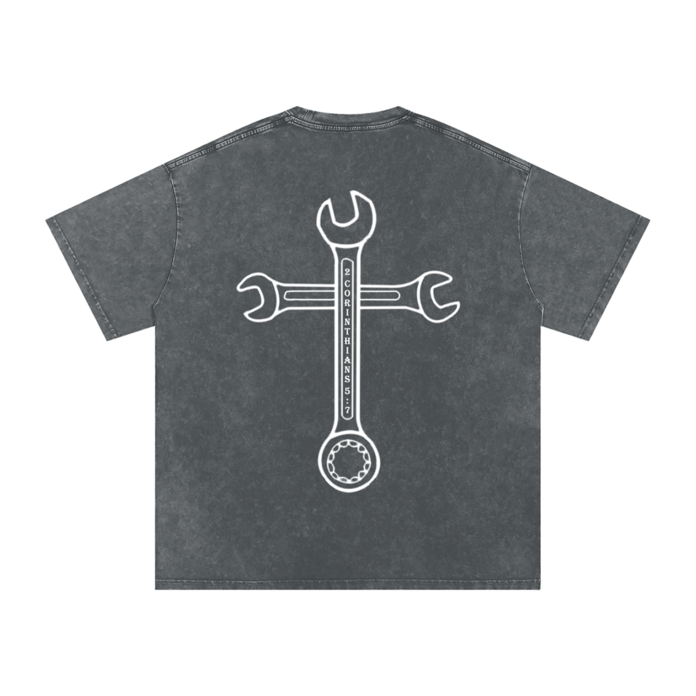 Driven By Faith Cross Back Oversized T-shirt