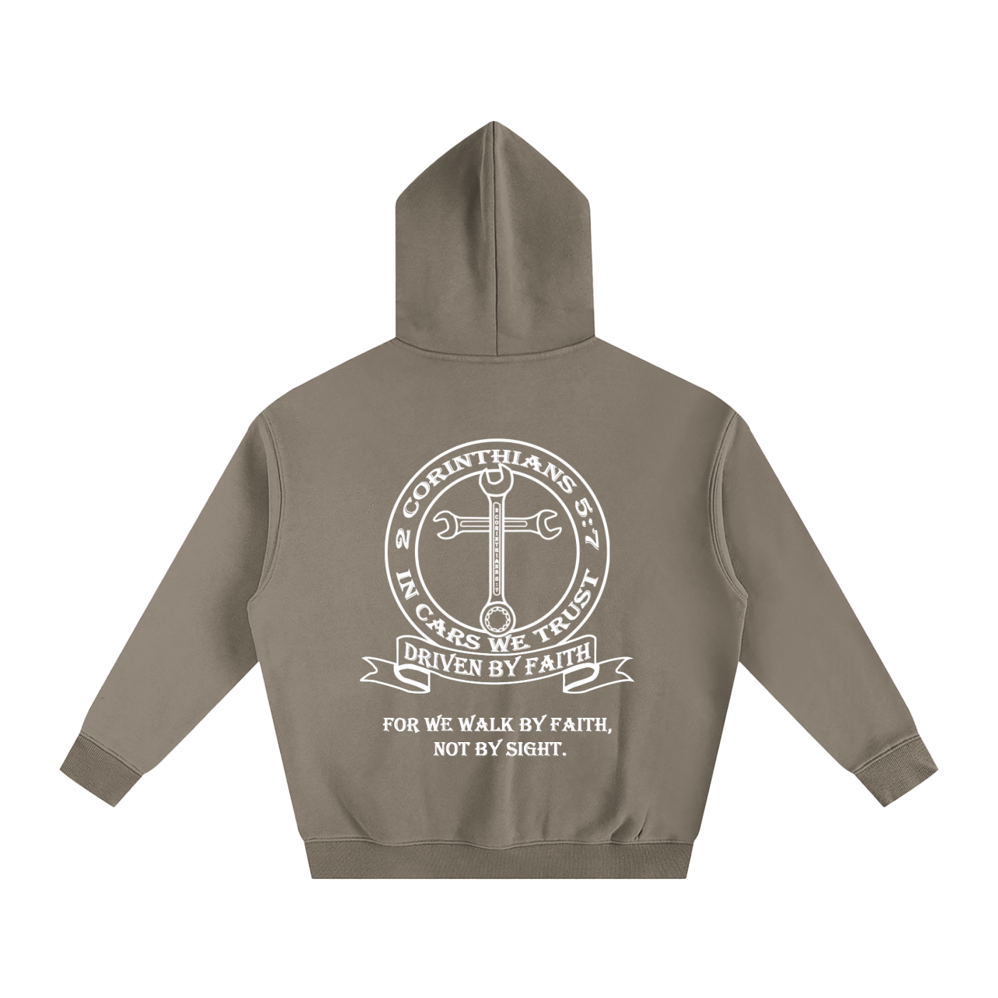 In Cars We Trust Oversize Fleeced Hoodie