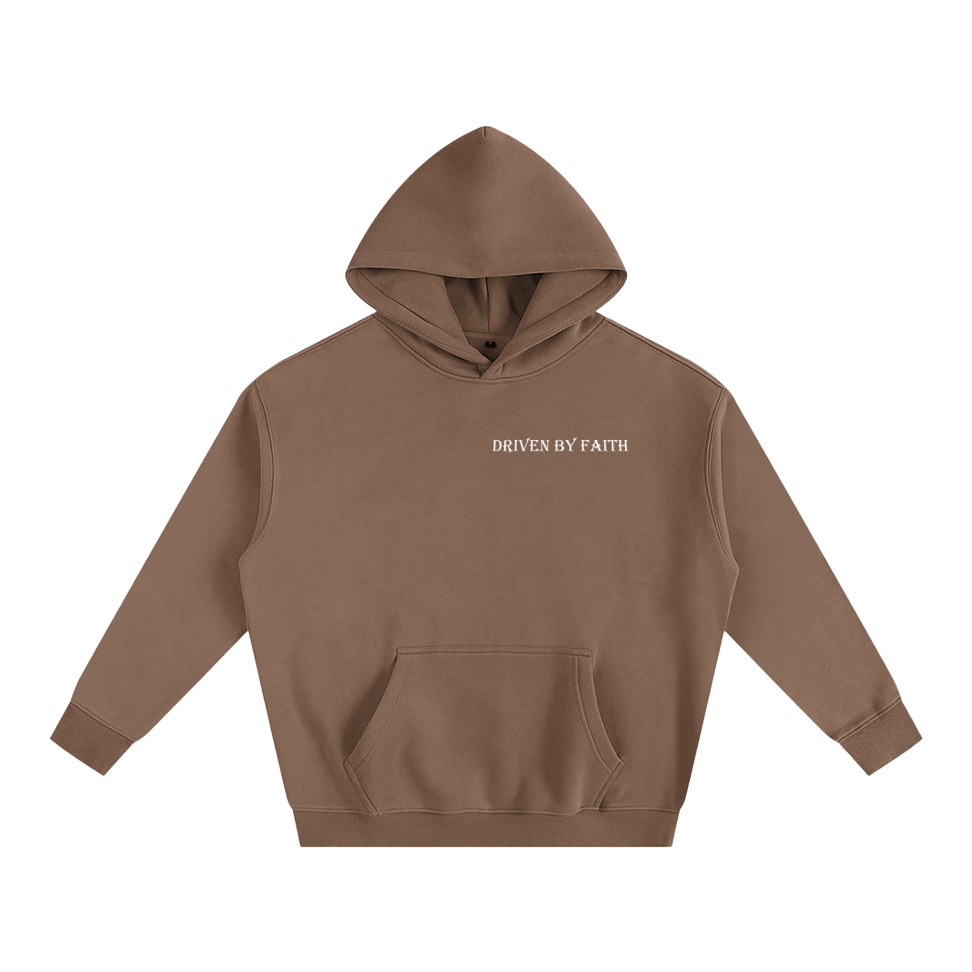 Driven By Faith Piston Powered by God Back Oversize Fleeced Hoodie