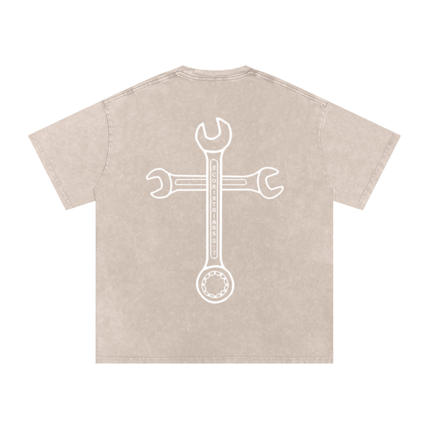Driven By Faith Cross Back Oversized T-shirt