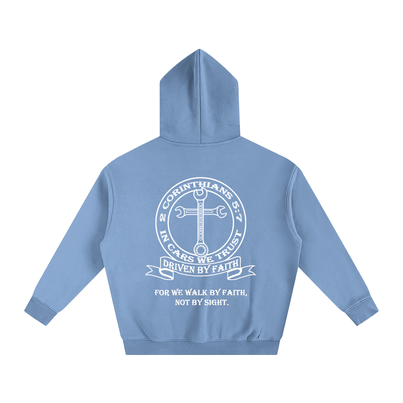 In Cars We Trust Oversize Fleeced Hoodie