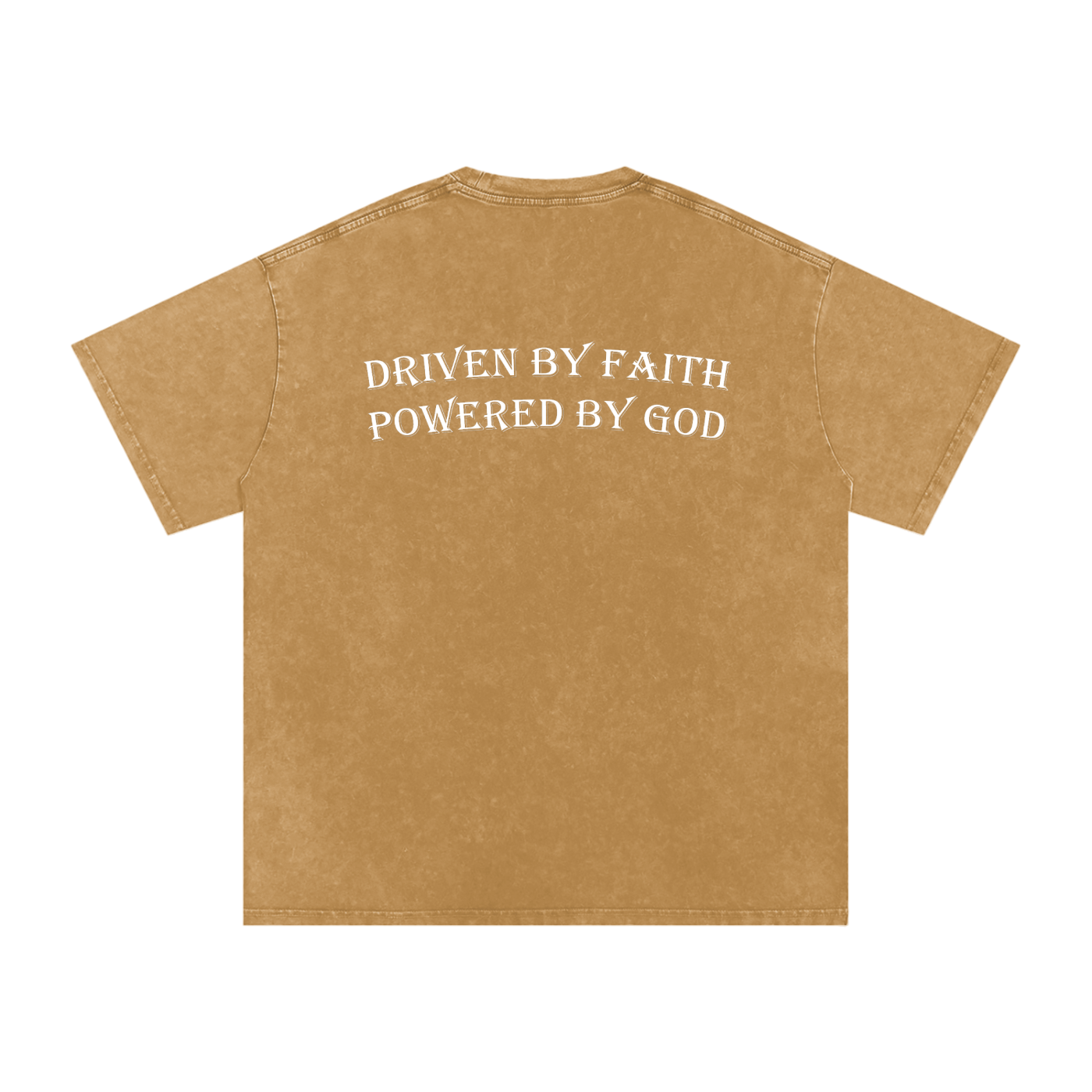 Driven By Faith Powered By God Back Oversized T-Shirt