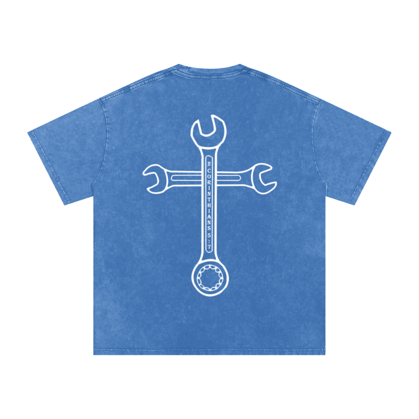 Driven By Faith Cross Back Oversized T-shirt