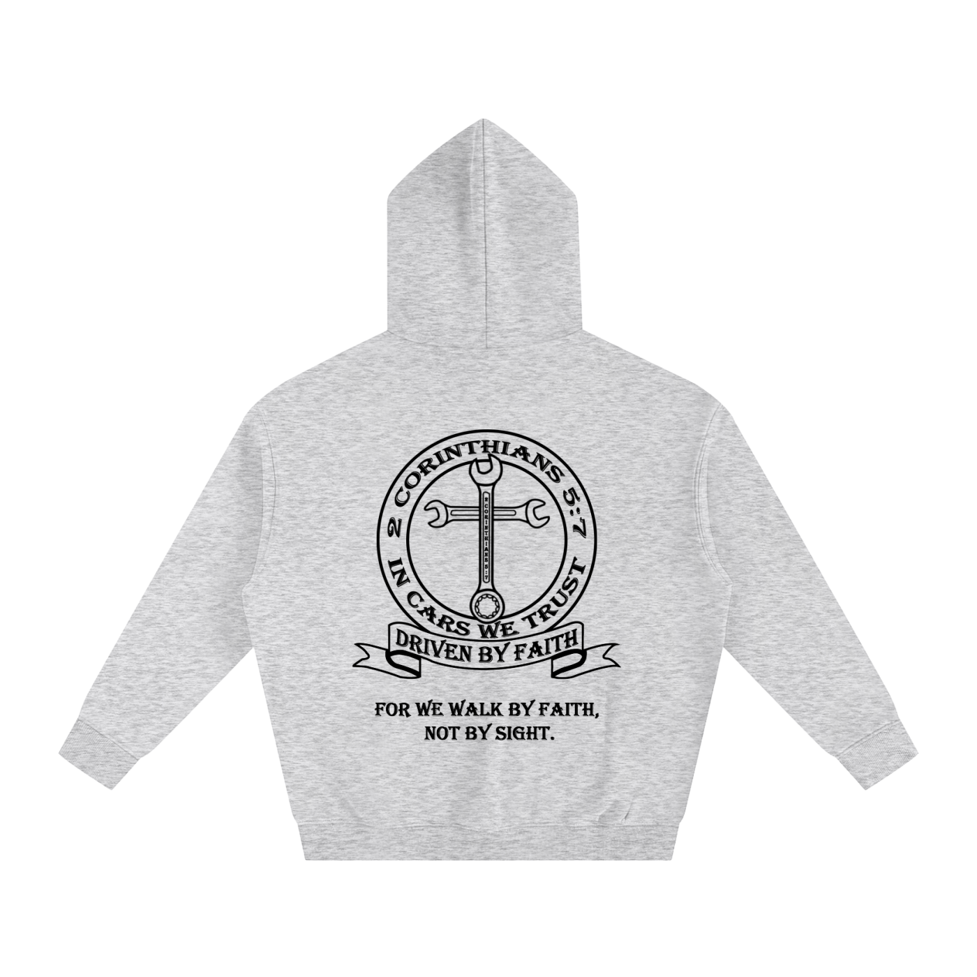 In Cars We Trust Oversize Fleeced Hoodie