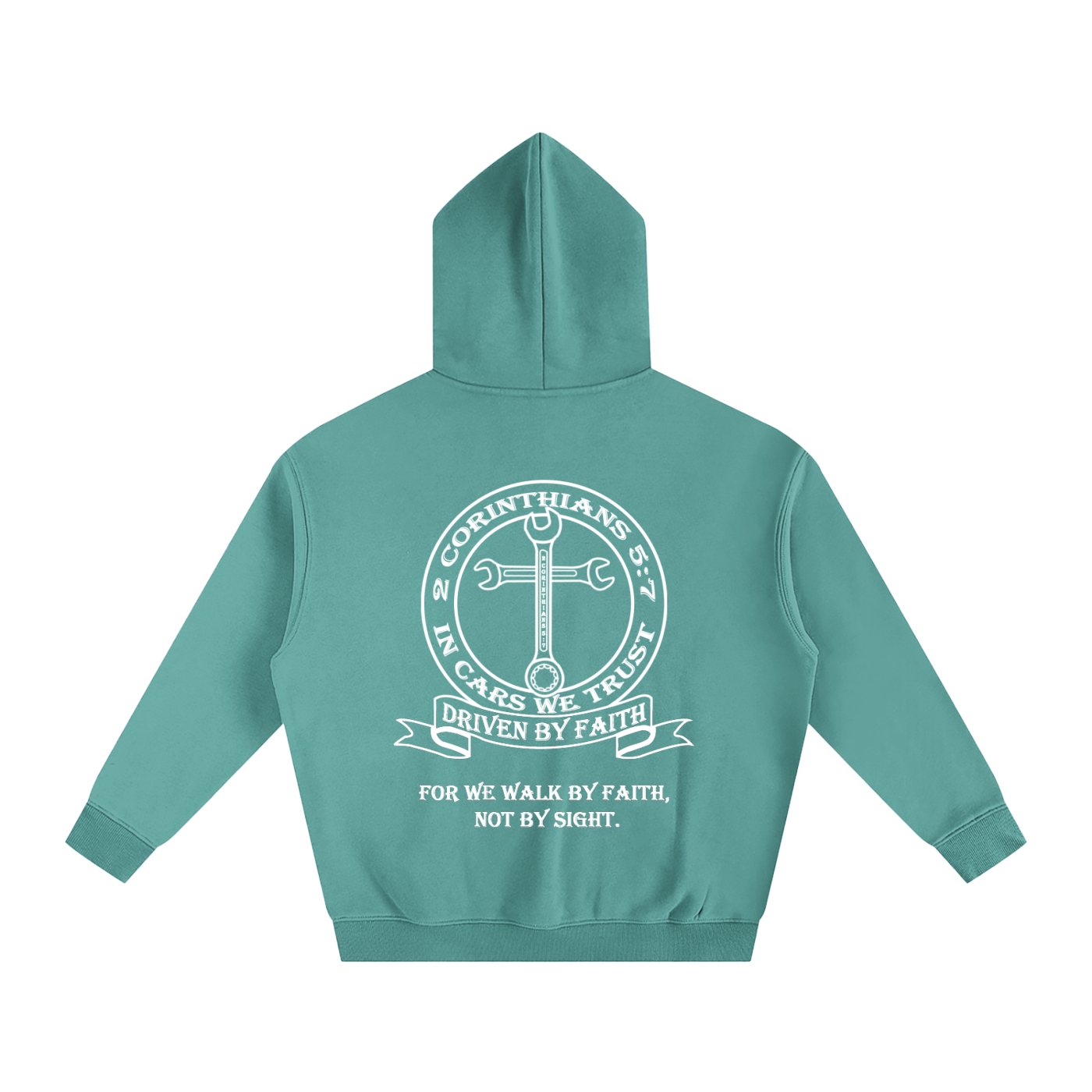 In Cars We Trust Oversize Fleeced Hoodie