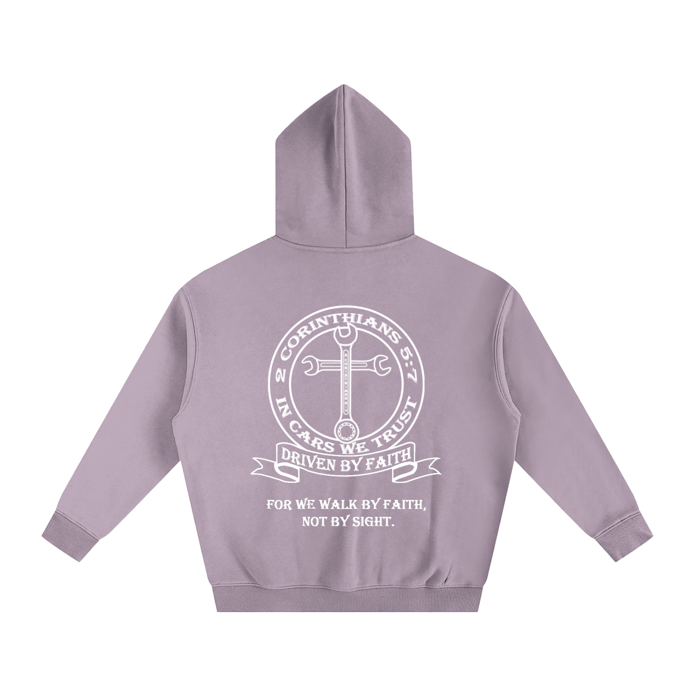 In Cars We Trust Oversize Fleeced Hoodie
