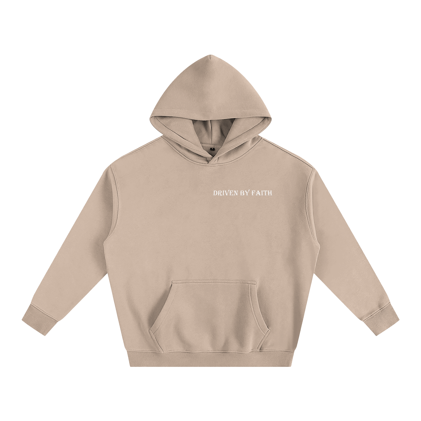 Driven By Faith Powered By God Back Oversize Fleeced Hoodie