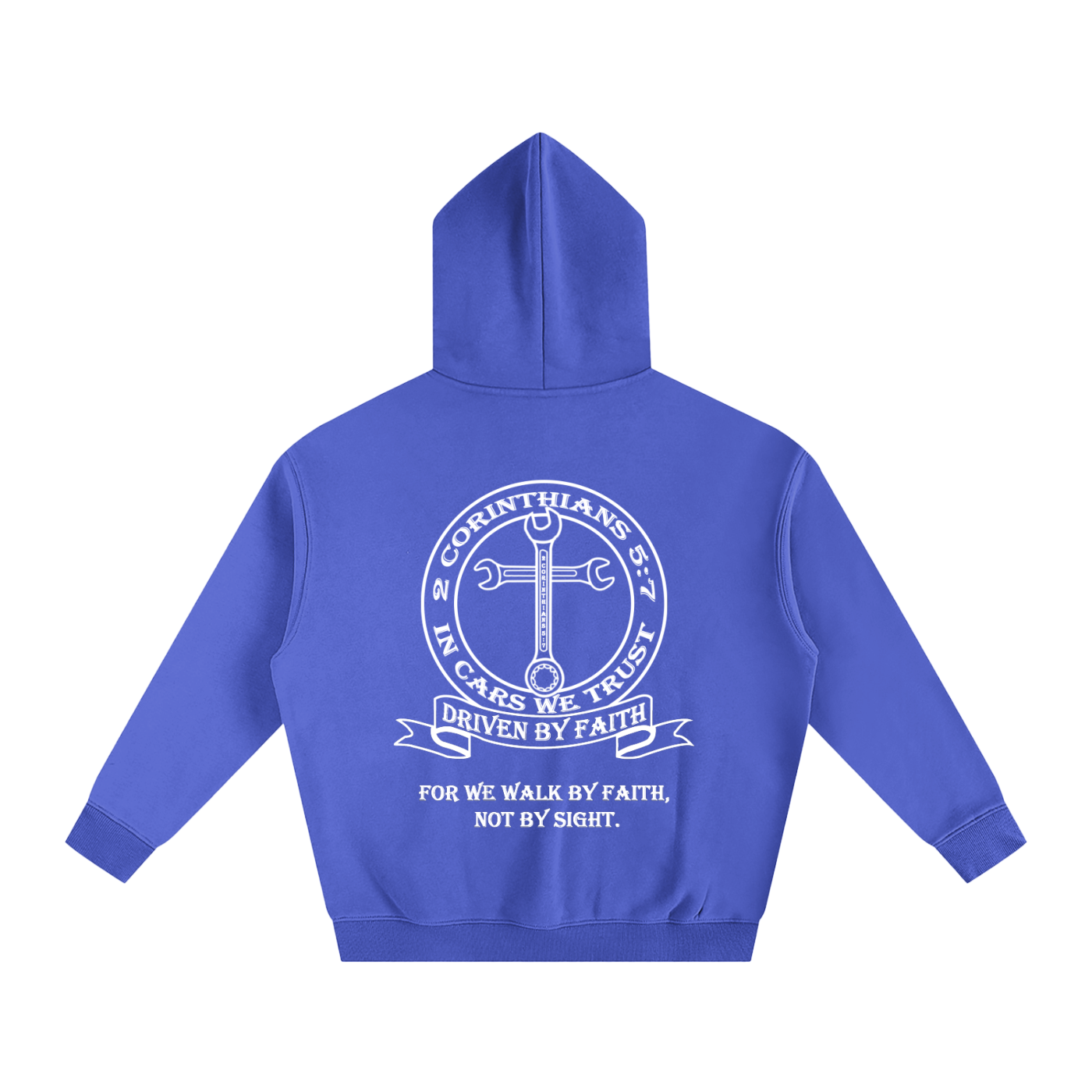In Cars We Trust Oversize Fleeced Hoodie