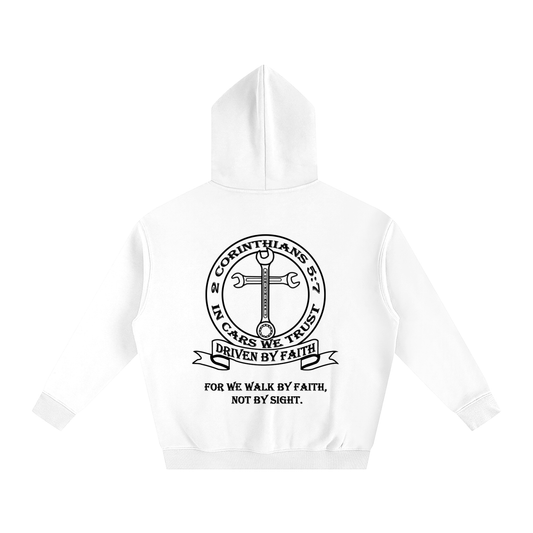 In Cars We Trust Oversize Fleeced Hoodie