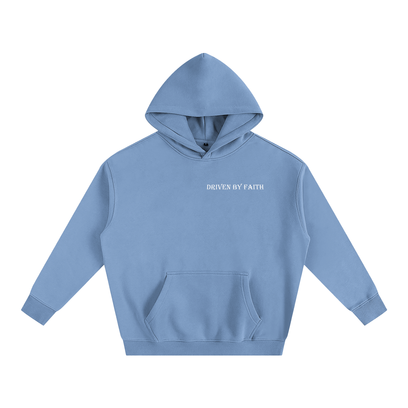 Driven By Faith Cross Back Oversize Fleeced Hoodie