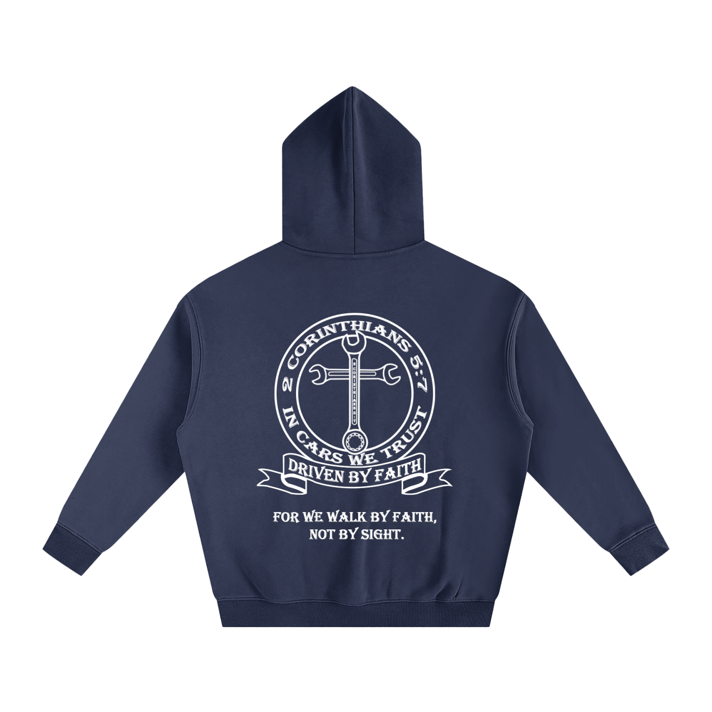 In Cars We Trust Oversize Fleeced Hoodie