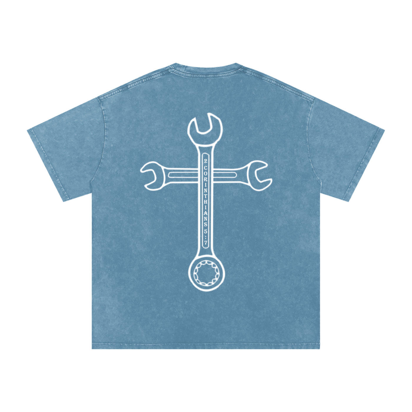 Driven By Faith Cross Back Oversized T-shirt