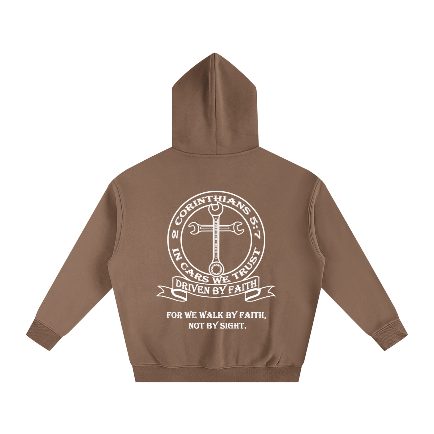 In Cars We Trust Oversize Fleeced Hoodie