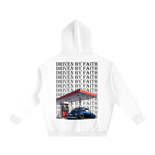 Driven By Faith Volkswagen Beetle Oversize Fleeced Hoodie