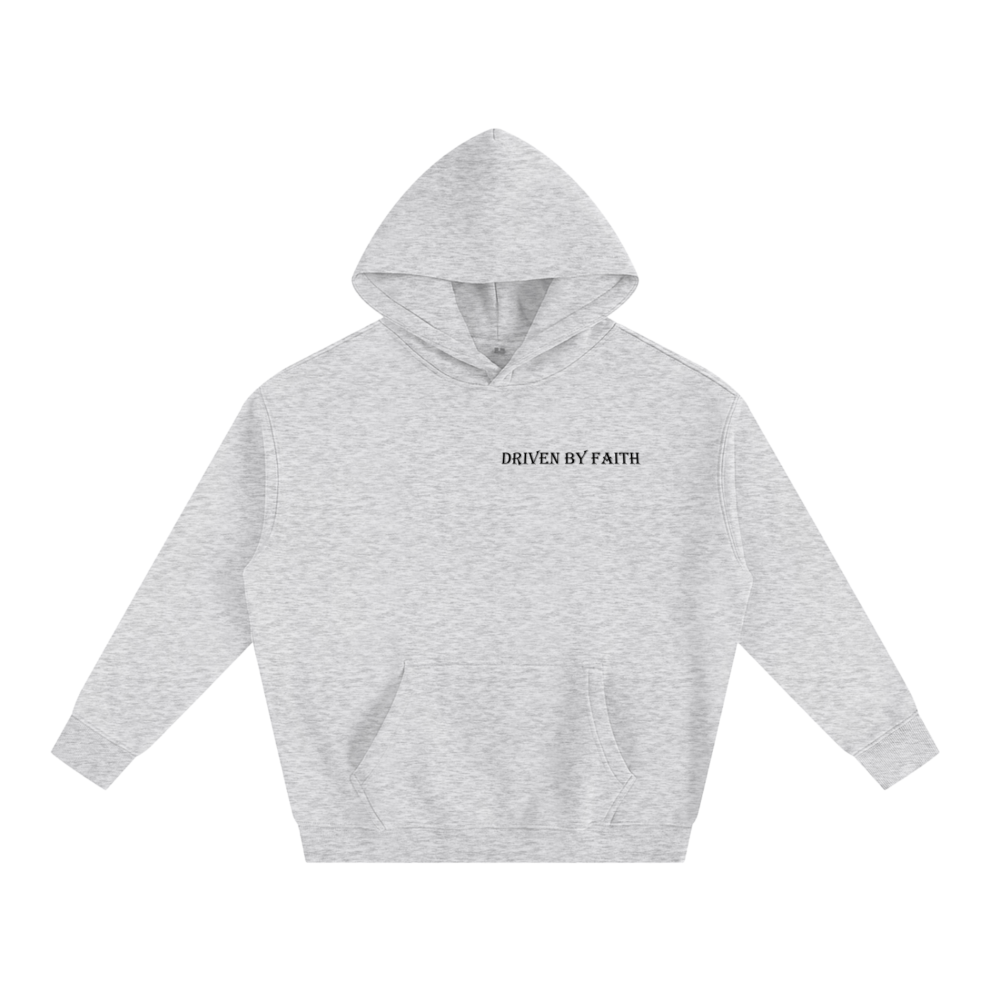 Driven By Faith Powered By God Back Oversize Fleeced Hoodie