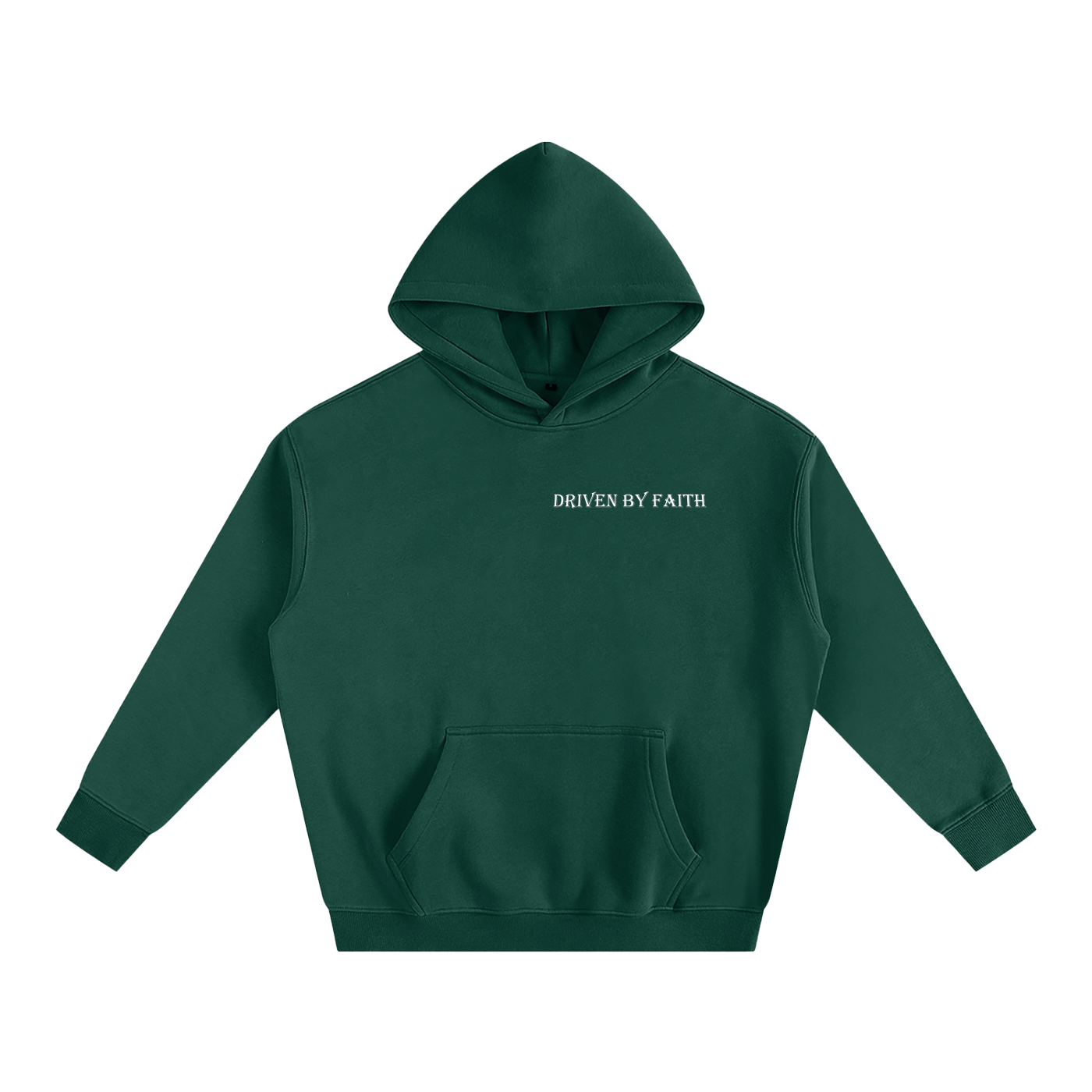 Driven By Faith Piston Powered by God Back Oversize Fleeced Hoodie